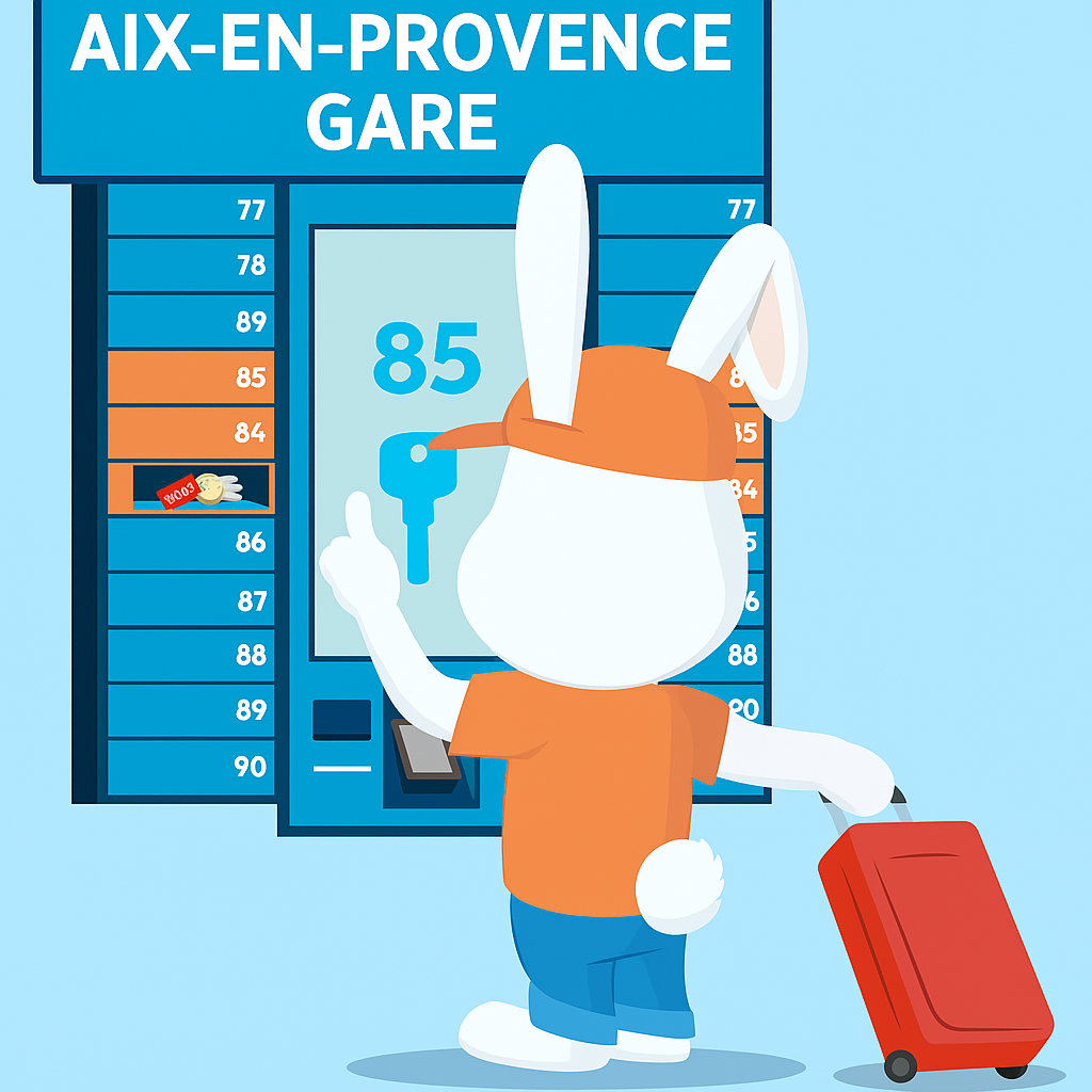 lapin à la consigne de aix en provence